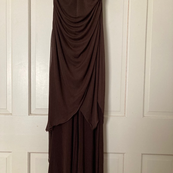 Boston Proper Brown Shirred Overlay Jumpsuit NEW Size 14 - Picture 16 of 16